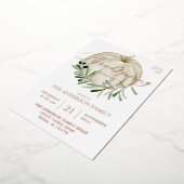 White Pumpkin-Erntedank Folieneinladung (Gedreht)