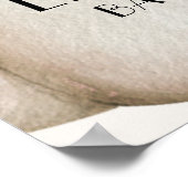 White Pumpkin Fall Baby Dusche Willkommen Poster (Ecke)