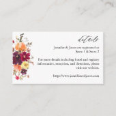 White Pumpkin Fall Floral Enclosure Card Begleitkarte (Vorderseite)