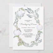 White Pumpkin Freundschaften Einladungen (Vorderseite)