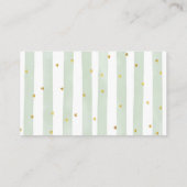 White Pumpkin Greenery Bläsertaucherkarte Begleitkarte (Rückseite)