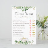 White Pumpkin Greenery Floral sagte sie (Stehend Vorderseite)