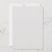 White Pumpkin Greenery Gray Erntedank Dinner Einladung (Rückseite)