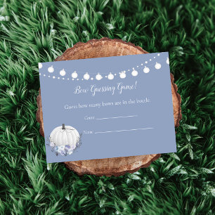White Pumpkin Guessing Game Baby Showspiel Einladung