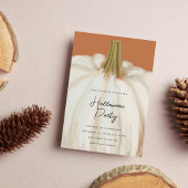 White Pumpkin-Halloween-Party Einladung