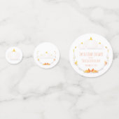 White Pumpkin Herbst Twins Baby Dusche Confetti Konfetti (Rückseiten)