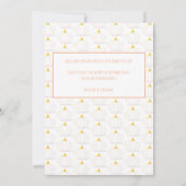 White Pumpkin Herbst Zwindusche Babydusche per Mai Einladung (Rückseite)