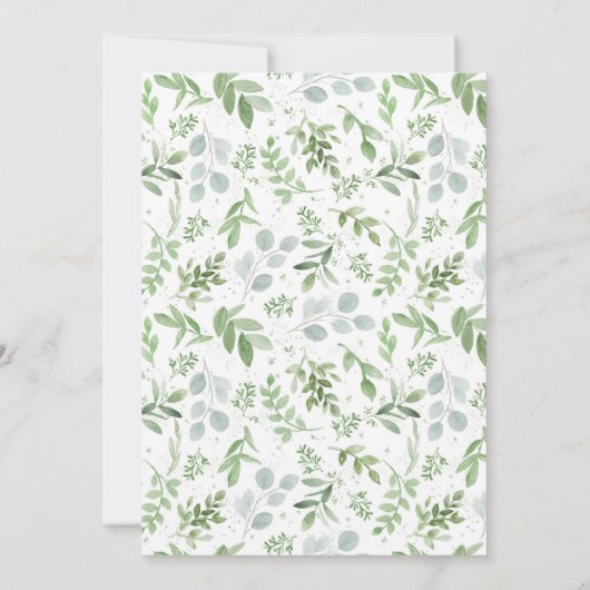 White Pumpkin Kraft Paper Fall Brautparty Einladung (Rückseite)