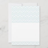 White Pumpkin Light Blue Storybook Hochzeit im Her Einladung (Rückseite)