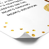 White Pumpkin Old Ehefrauen Tales Gender Reveal Po Poster (Ecke)