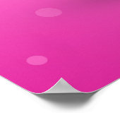 White Pumpkin Pink Girl Halloween Poster (Ecke)