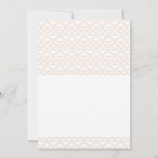 White Pumpkin Pink Peach Storybook Hochzeit im Her Einladung (Rückseite)