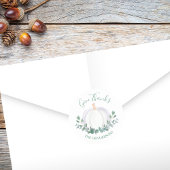 White Pumpkin Runder Aufkleber