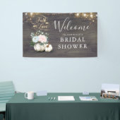 White Pumpkin Rustic Fall Brautparty Banner (Messeveranstaltung)
