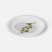 White Pumpkin Storybook Blue Hochzeit im Herbst Pa Pappteller (Schrägansicht)