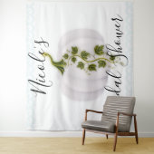 White Pumpkin Storybook Chic Hochzeit im Herbst Ta Wandteppich (Beispiel)