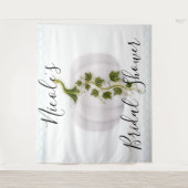 White Pumpkin Storybook Chic Hochzeit im Herbst Ta Wandteppich (Vorderseite)