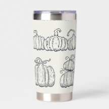 White Pumpkin Thermal Tumbler