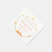 White Pumpkin Twins Baby Duschpapier Napkin Serviette (Ecke)