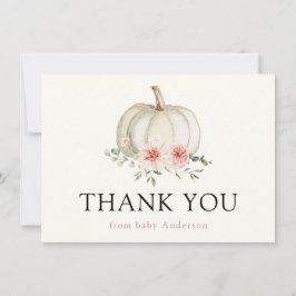 White Pumpkin und Pink Florals Vielen Dank