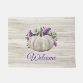White Pumpkin Welcome Door Mat Fußmatte (Vorderseite)
