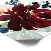 White Pumpkin Welcome Sign Poster (Ecke)