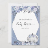 White Pumpkin Who is My Mommy Baby Shower Game Einladung (Rückseite)