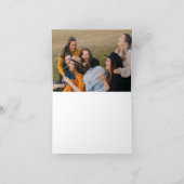 White Pumpkins Fall Blume Foto Danke Karte (Innenseite)