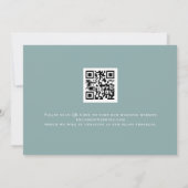 White Pumpkins Florals QR Code Wedding Save The Date (Rückseite)