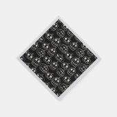 White Pumpkins Halloween Pattern Serviette (Ecke)