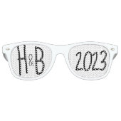 White "Put That on and Pose" Hochzeitsfeier Foto T Partybrille (Vorderseite)