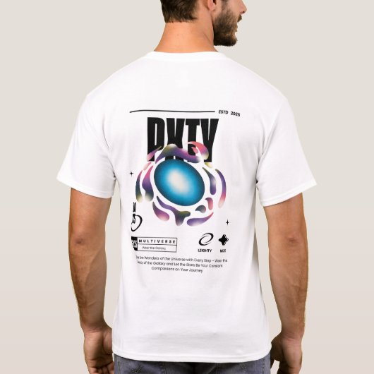 White PXTY Tee Shirt (Rückseite)
