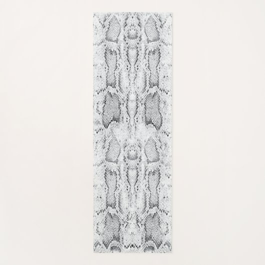 White Python Schlange Haut Print Yoga Mat Yogamatte (Vorderseite)