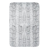 White Python Snake Skin Print Badematte (Vorderseite Vertikal)