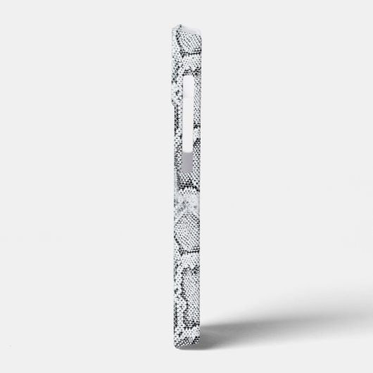 White Python Snake Skin Print Case-Mate iPhone Hülle (Rückseite / Links)
