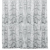White Python Snake Skin Print Duschvorhang (Vorderseite)