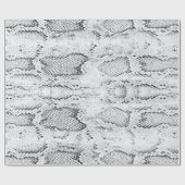 White Python Snake Skin Print Geschenkpapier (Flach)
