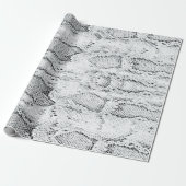 White Python Snake Skin Print Geschenkpapier (Ungerollt)