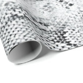 White Python Snake Skin Print Geschenkpapier (Rolleneckpunkt)