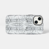 White Python Snake Skin Print iPhone Hülle (Rückseite (Horizontal))