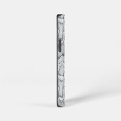 White Python Snake Skin Print iPhone Hülle (Rechte Seite)