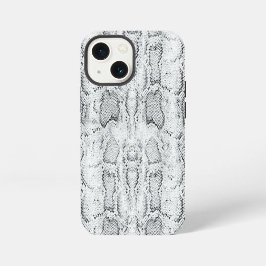 White Python Snake Skin Print iPhone Hülle (Rückseite)