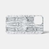 White Python Snake Skin Print iPhone Hülle (Rückseite (Horizontal))