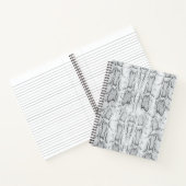 White Python Snake Skin Print Notizblock (Innenseite)
