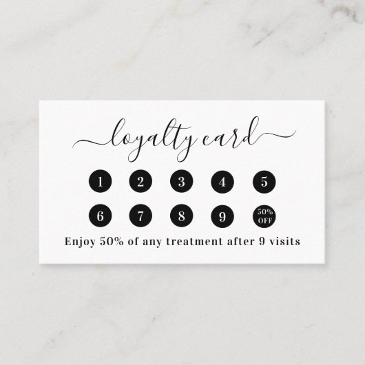 White QR Code Foto Visitenkarte (Vorderseite)