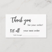 White qr Geschäftslogo Diskontkarte Treuekarte (Vorderseite)