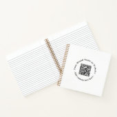 White QR | Modern Minimal Business Design Notizblock (Innenseite)