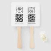 White QR | Professional Business Logo Design Fächer (Vorne und Hinten)