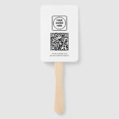 White QR | Professional Business Logo Design Fächer (Rückseite)