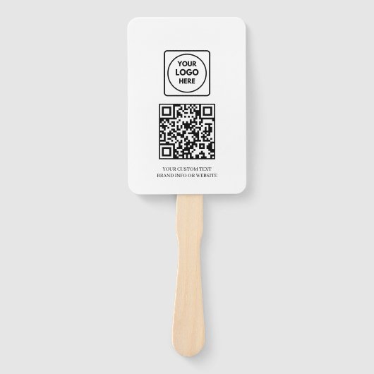White QR | Professional Business Logo Design Fächer (Vorderseite)